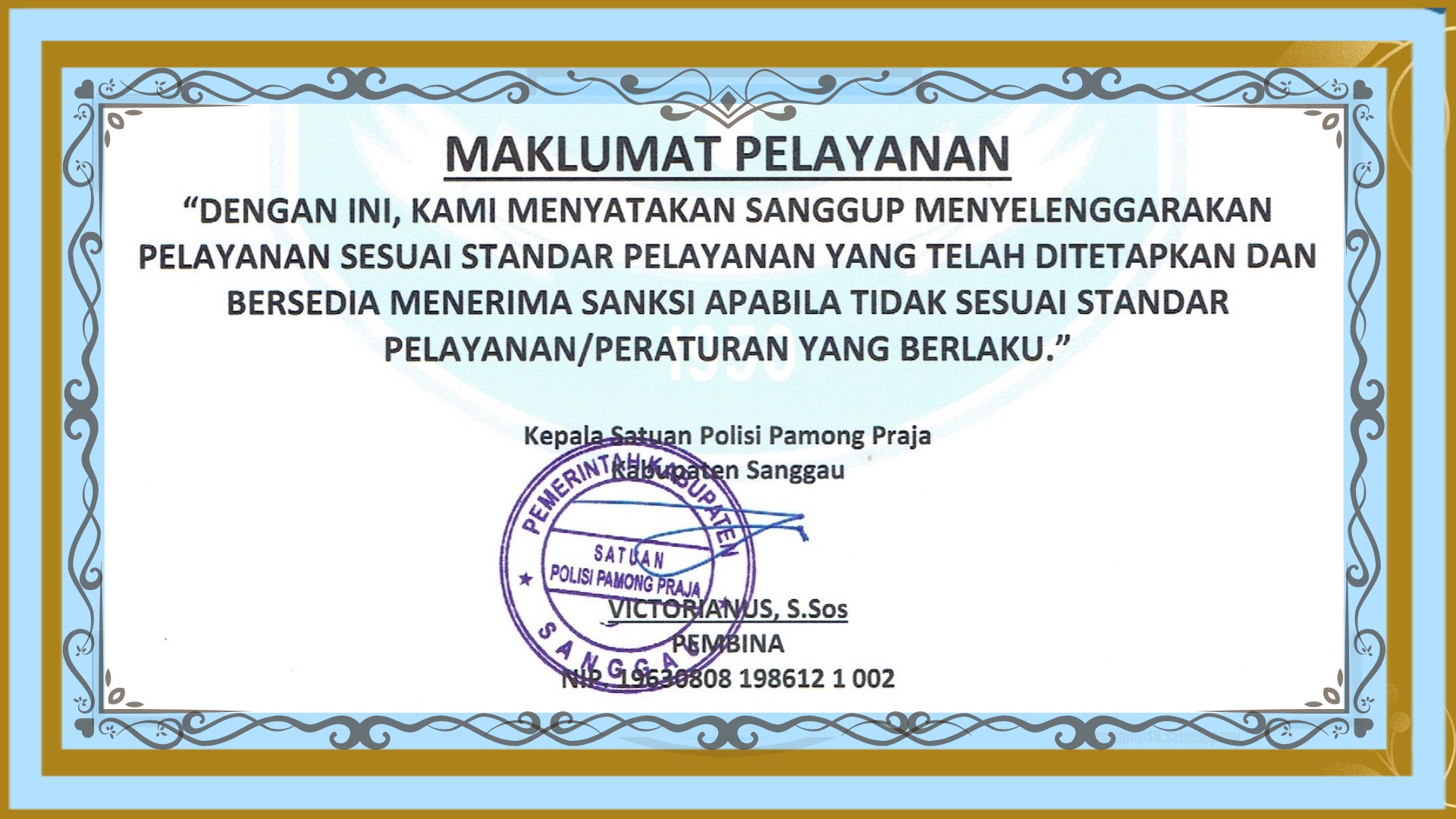 Gambar Maklumat Pelayanan