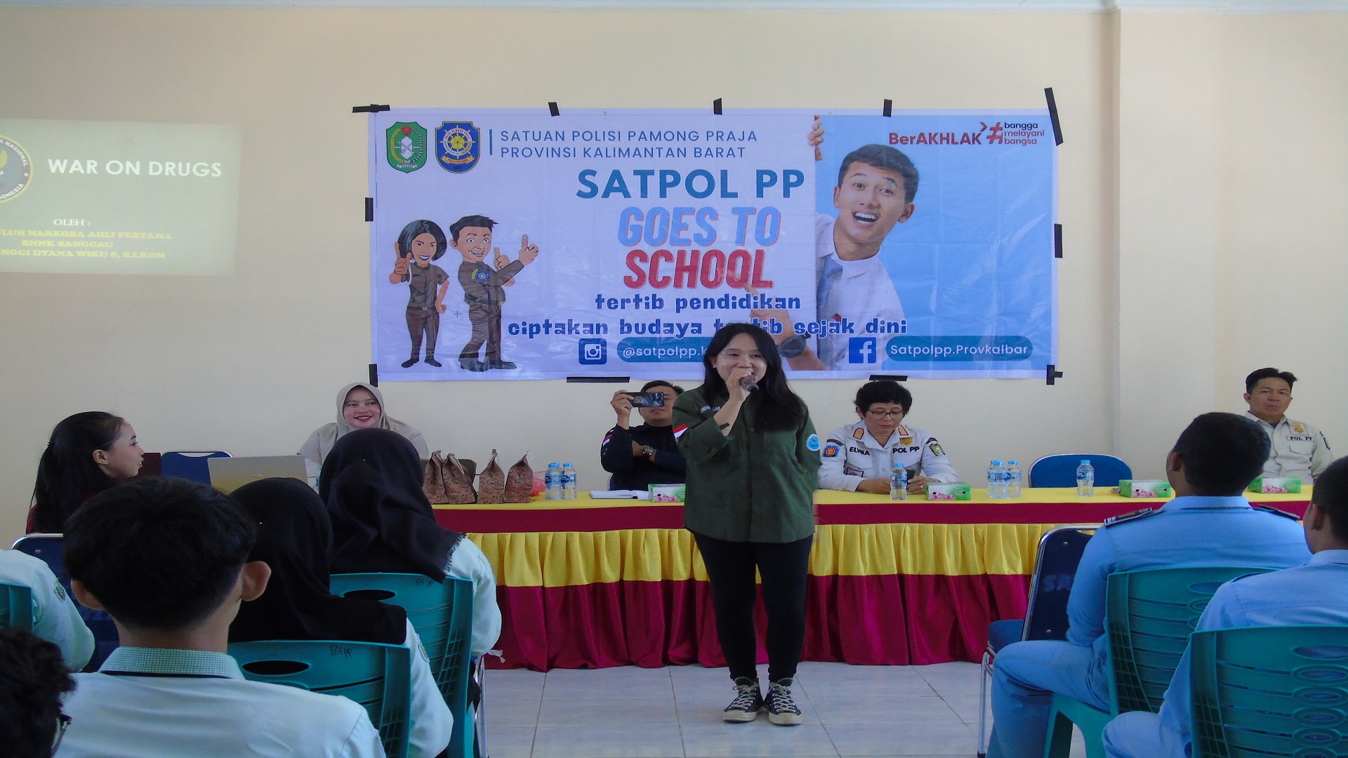Sosialisasi INPRES No 2 Tahun 2020 tentang RAN P4GN di Aula Kantor Satpol PP Sanggau