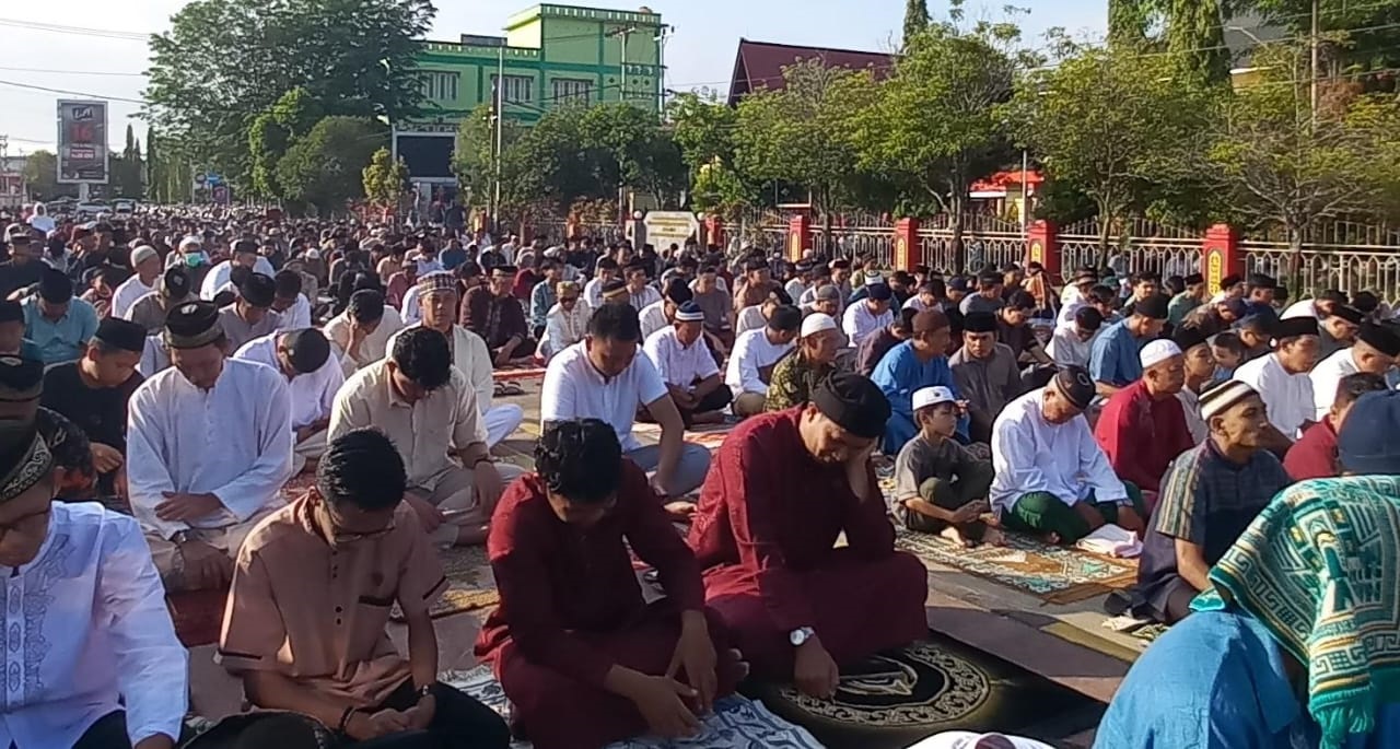 Satpol PP Kabupaten Sanggau Lakukan Pengamanan Sholat Idul Adha 1446H