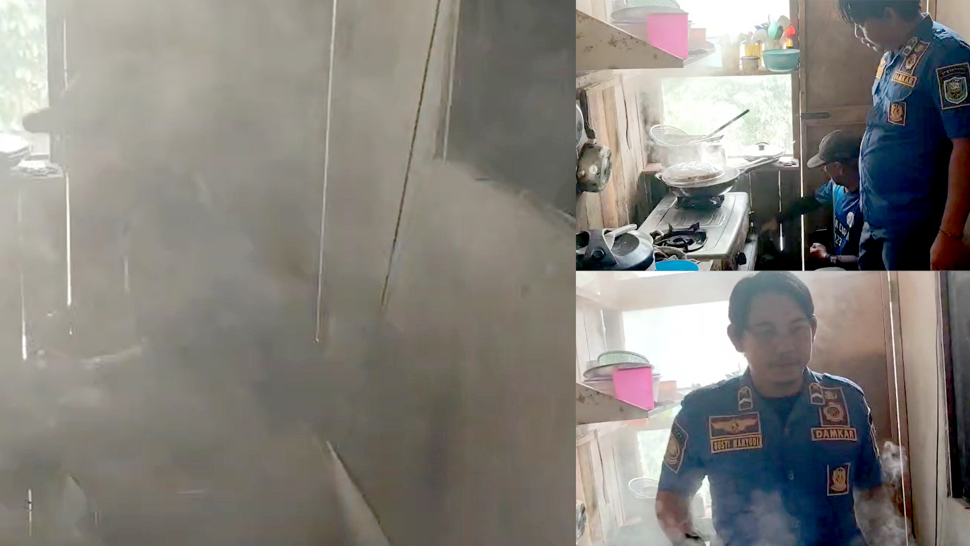 🔥 Nyaris Terbakar! Petugas Damkar Sanggau Selamatkan Rumah Warga