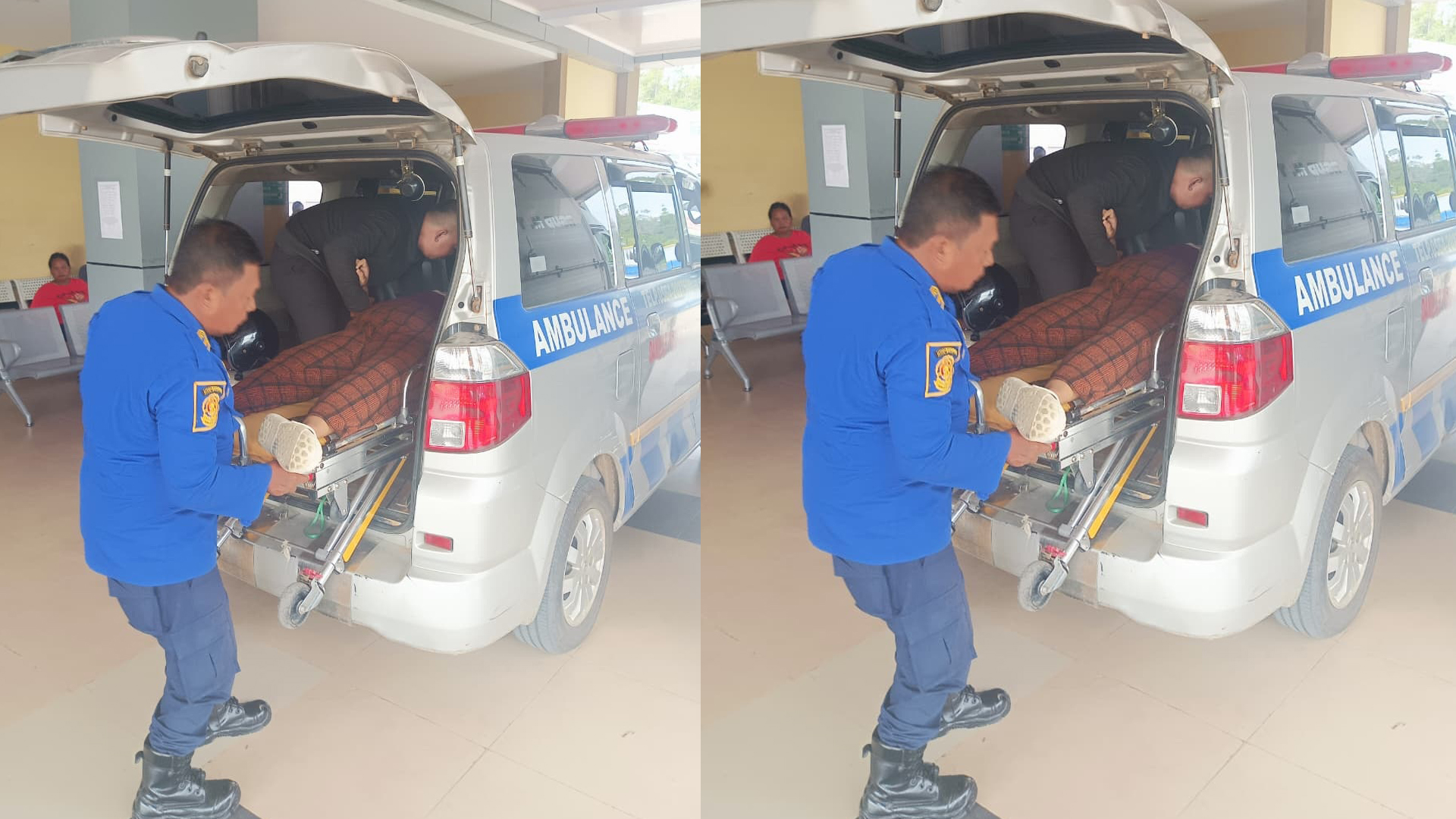 🚒 Tim Damkar Bantu Evakuasi Warga Sakit ke RSUD M. Th. Djaman Sanggau