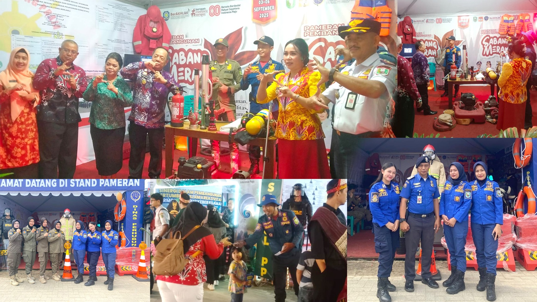 Satpol-PP Kabupaten Sanggau Ikut Berpartisipasi dalam Pameran Sabang Merah 2025